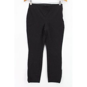 White House Marketplace The Skinny Pants Womens Black Cropped Stretchy Size 2